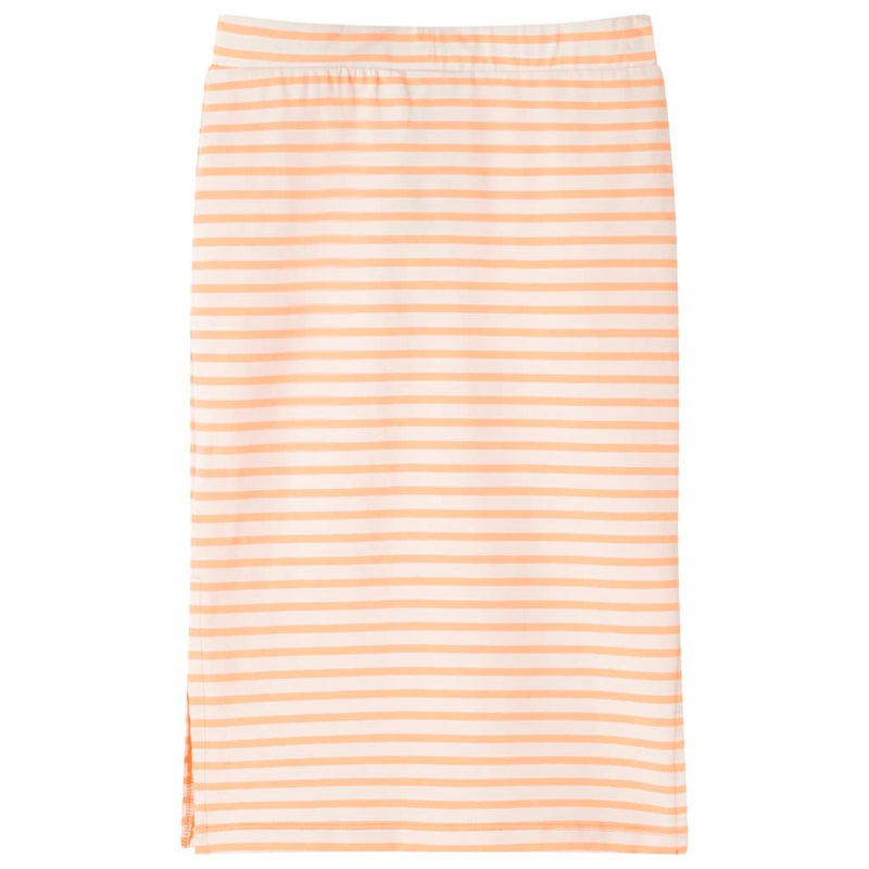 Load image into Gallery viewer, VidaXL Kinderrokje recht met strepen 104 fluorescerend oranje
