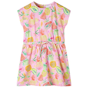 Vidaxl kinderjurk 104 zachtroze