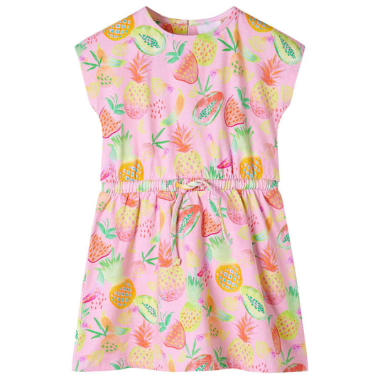 Vidaxl kinderjurk 104 zachtroze
