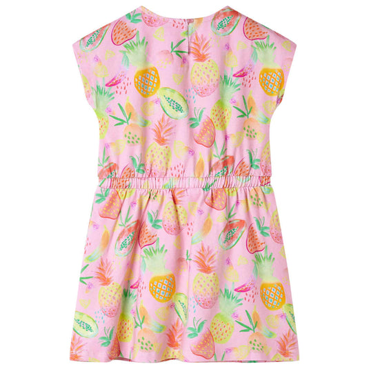 Vidaxl kinderjurk 128 zachtroze