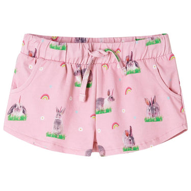 Vidaxl kindershorts met trekkoord 128 lichtroze