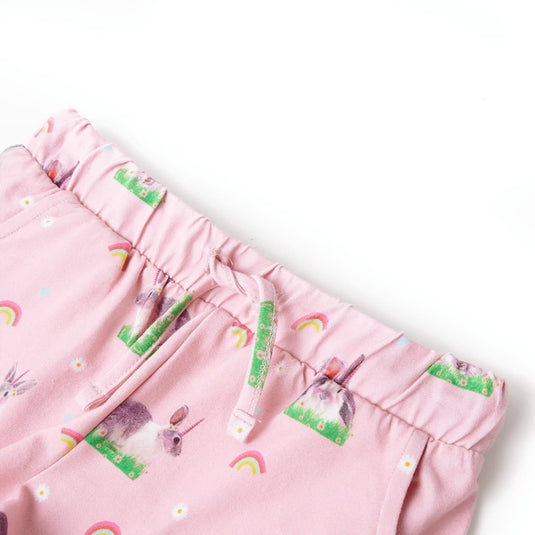 Vidaxl kindershorts met trekkoord 128 lichtroze