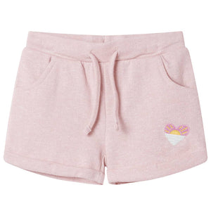 Vidaxl kindershorts met trekkoord 116 gemengd lichtroze