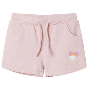 Vidaxl kindershorts met trekkoord 128 gemengd lichtroze
