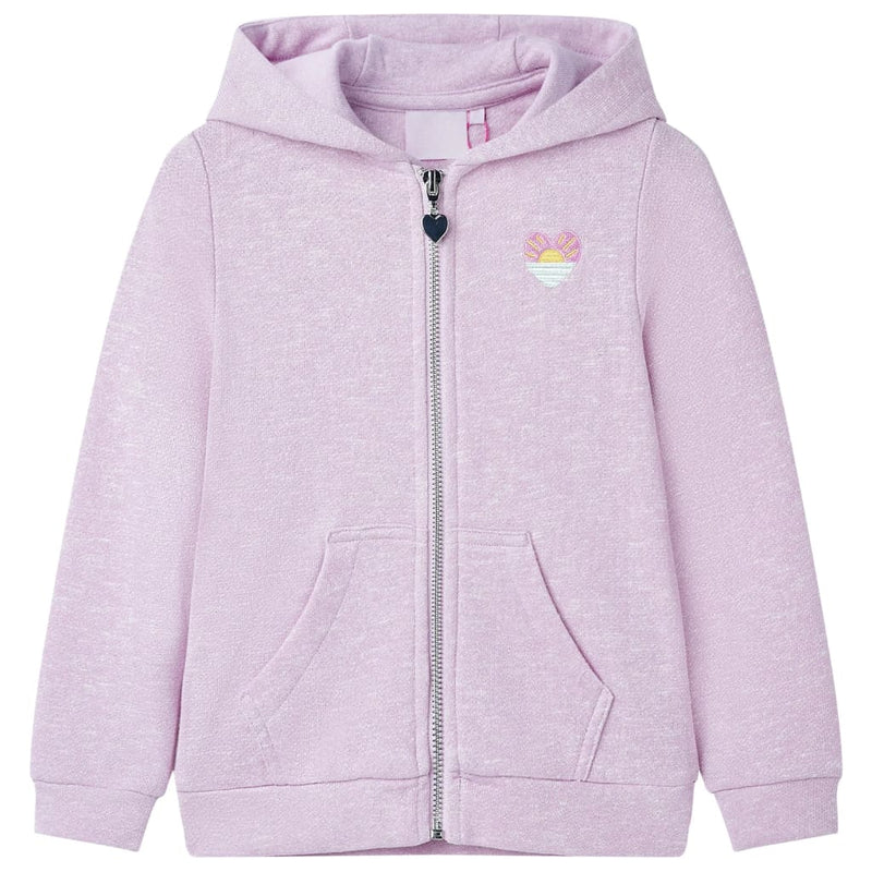 ギャラリービューアに画像をロードする, Vidaxl kindervest met capuchon en rits 92 gemengd lila
