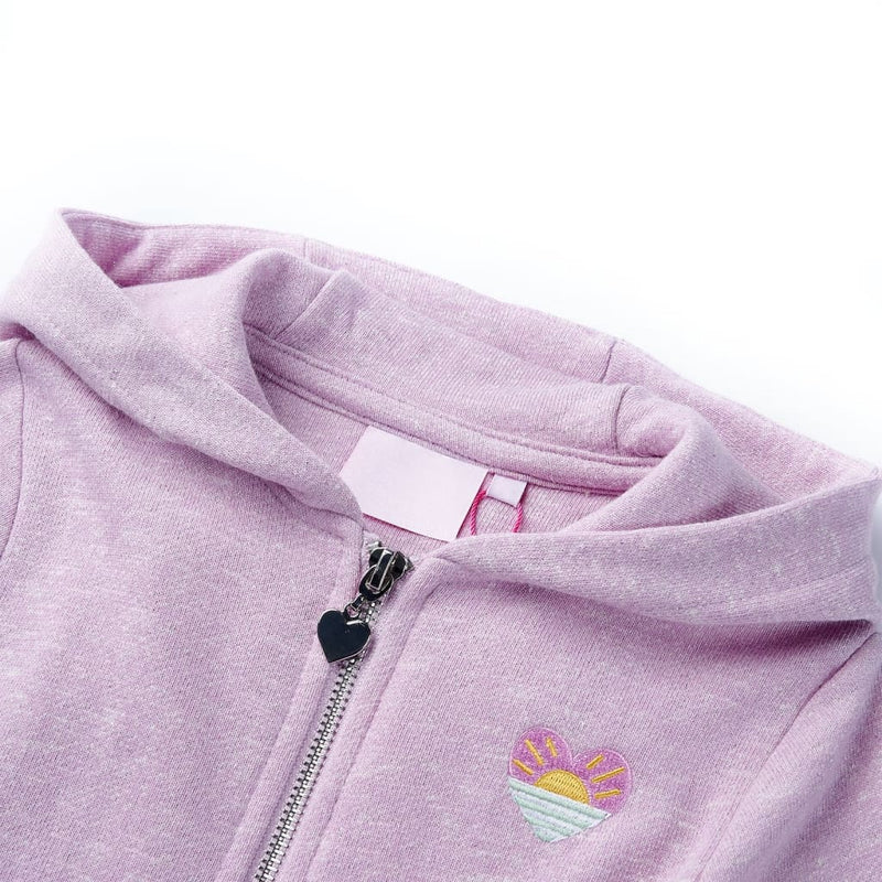 ギャラリービューアに画像をロードする, Vidaxl kindervest met capuchon en rits 92 gemengd lila
