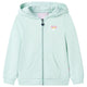 Vidaxl kindervest met capuchon en rits 104 gemengd lichtmint