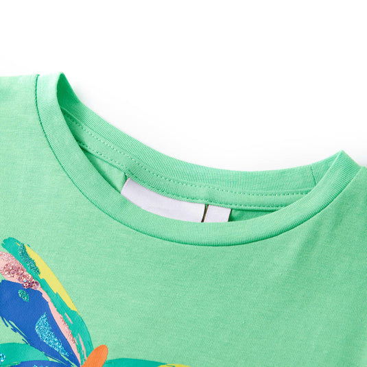 Vidaxl kindershirt 140 lichtgroen