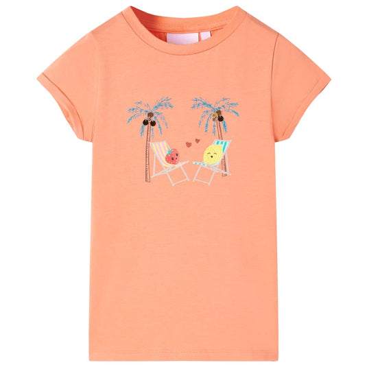 Vidaxl kindershirt 140 perzikkleurig