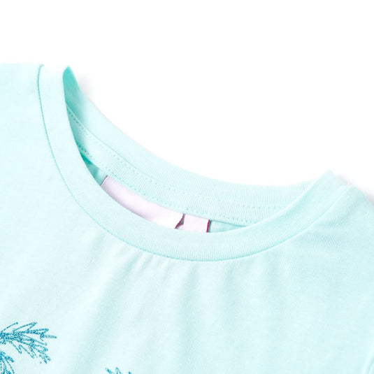 Vidaxl kindershirt 140 lichtzeeblauw
