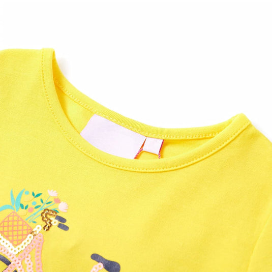 Vidaxl kindershirt 104 geel