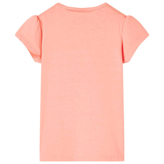 Vidaxl kindershirt 140 neonkoraalkleurig