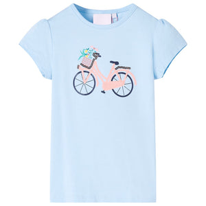 Vidaxl kindershirt 116 lichtblauw