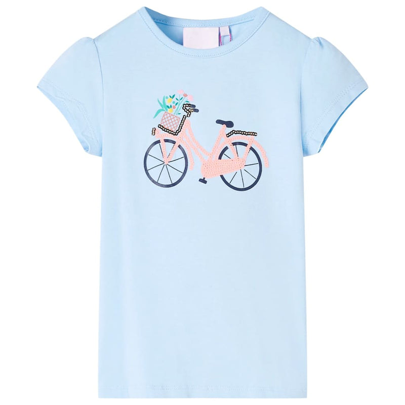 Load image into Gallery viewer, Vidaxl kindershirt 128 lichtblauw
