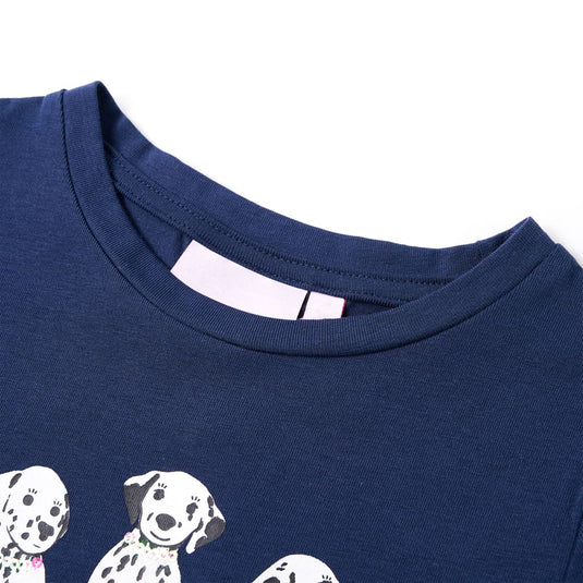 Vidaxl kindershirt 140 marineblauw
