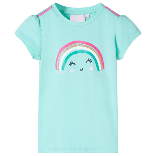 Vidaxl kindershirt 116 lichtmint