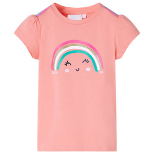 Vidaxl kindershirt 140 lichtkoraalkleurig