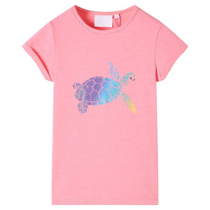 Vidaxl kindershirt 128 felroze