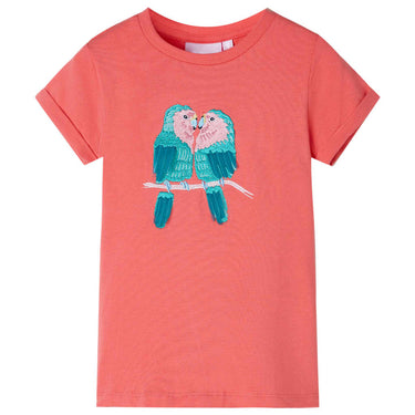 Vidaxl kindershirt 104 koraalkleurig