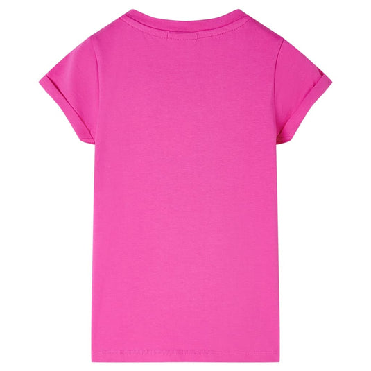 Vidaxl kindershirt 128 donkerroze