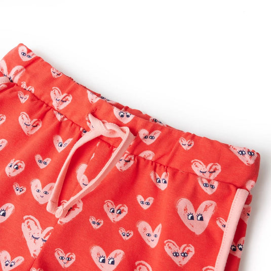 Vidaxl kindershort met trekkoord 104 rood