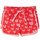 Vidaxl kindershort met trekkoord 128 rood