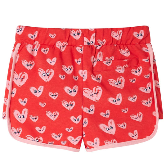 Vidaxl kindershort met trekkoord 140 rood