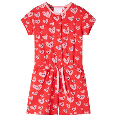 Vidaxl kinderjumpsuit 128 rood