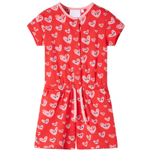 Vidaxl kinderjumpsuit 140 rood