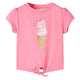 VidaXL Kindershirt 104 fluorescerend felroze