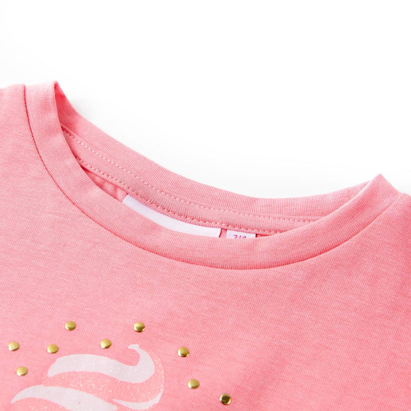 Load image into Gallery viewer, VidaXL Kindershirt 104 fluorescerend felroze
