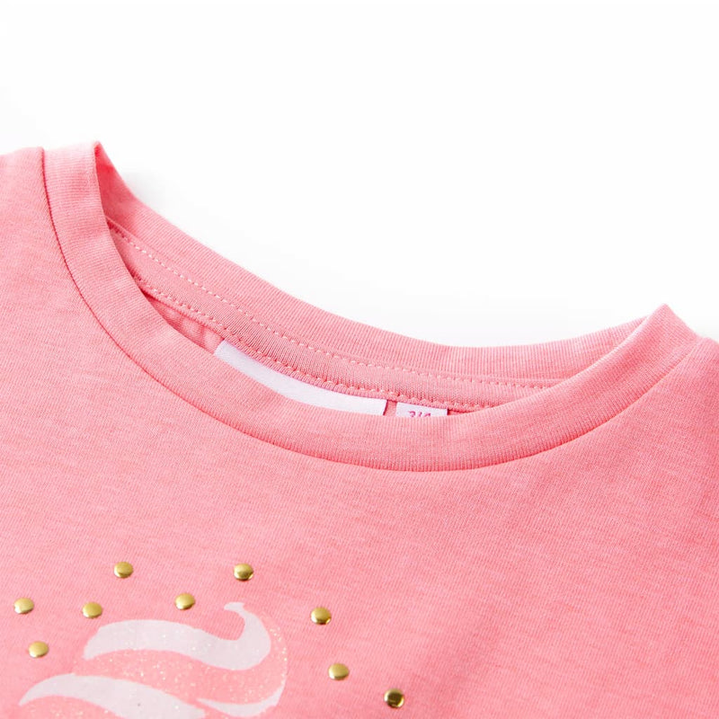 Chargez l'image dans la visionneuse de la galerie, Vidaxl kindershirt 140 fluorescerend felroze
