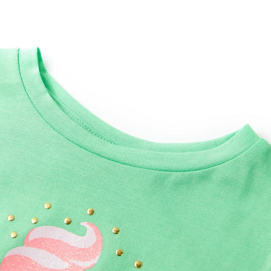 Vidaxl kindershirt 104 lichtgroen