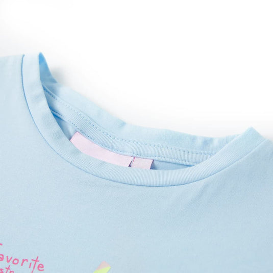 Vidaxl kindershirt 104 zachtblauw