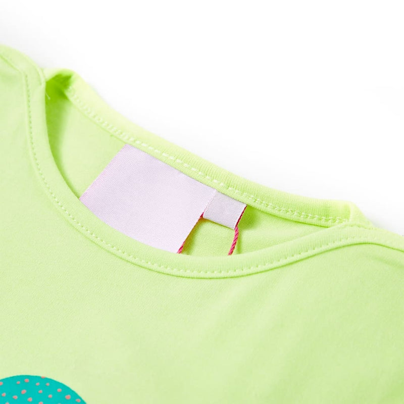Load image into Gallery viewer, VidaXL Kindershirt 92 fluorescerend geel
