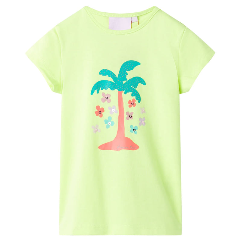 Load image into Gallery viewer, Vidaxl kindershirt 116 fluorescerend geel
