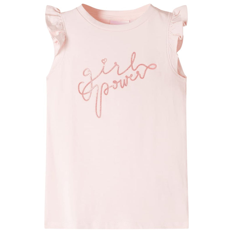 Load image into Gallery viewer, VidaXL Kindershirt met ruches aan de mouwen 104 zachtroze
