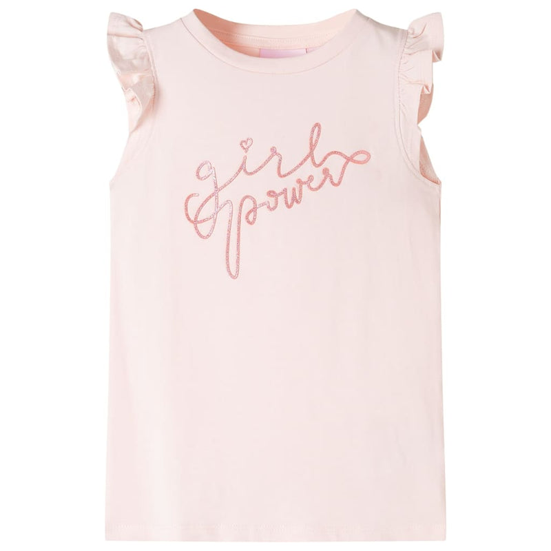 Load image into Gallery viewer, VidaXL Kindershirt met ruches aan de mouwen 140 zachtroze
