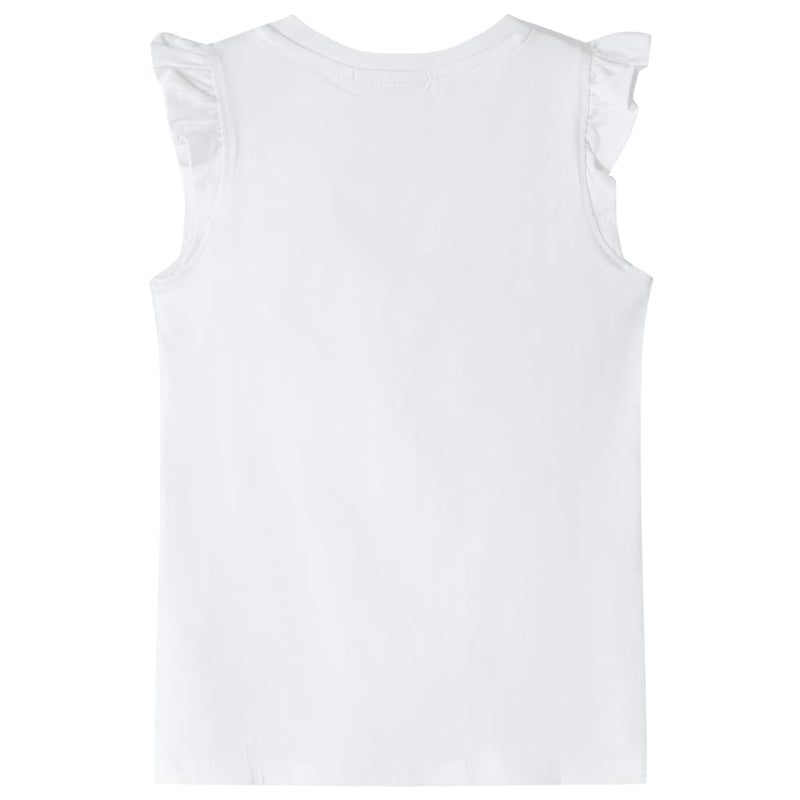 Load image into Gallery viewer, VidaXL Kindershirt met ruches aan de mouwen 104 ecru
