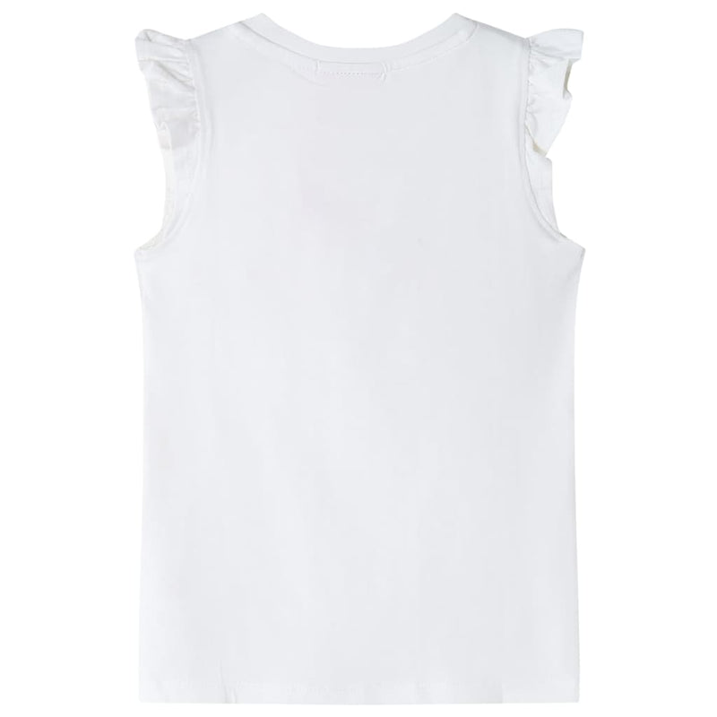 Load image into Gallery viewer, VidaXL Kindershirt met ruches aan de mouwen 116 ecru
