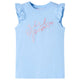 Vidaxl kindershirt met ruches aan de mouwen 128 lichtblauw