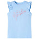 Vidaxl kindershirt met ruches aan de mouwen 140 lichtblauw