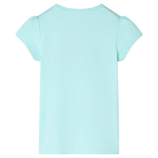 Vidaxl kindershirt 128 lichtzeeblauw