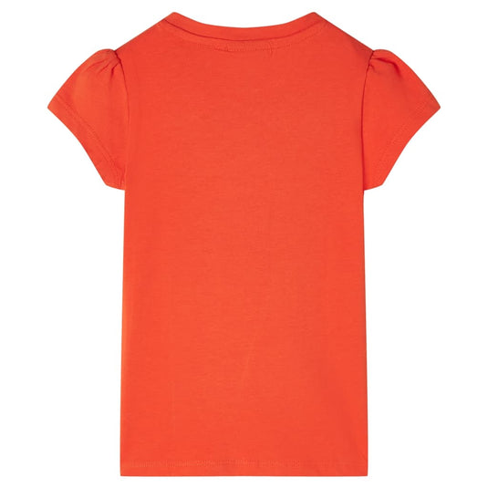 VidaXL Kindershirt 104 donkeroranje