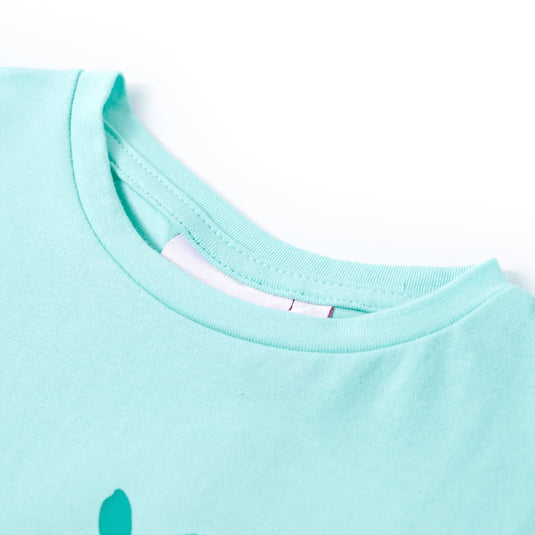 Vidaxl kindershirt 140 lichtmint