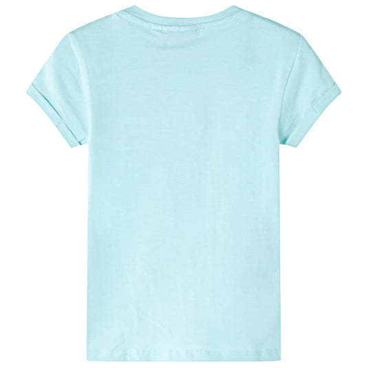 Vidaxl kindershirt 116 lichtzeeblauw