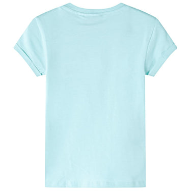 Vidaxl kindershirt 116 lichtzeeblauw