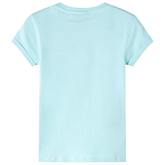 Vidaxl kindershirt 128 lichtzeeblauw