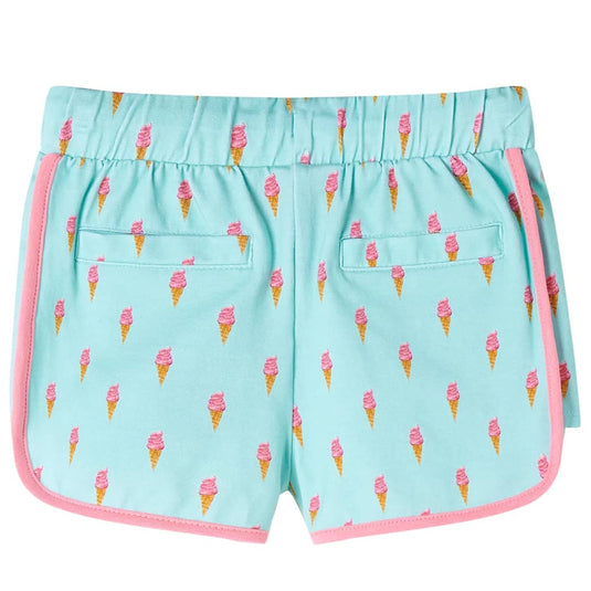 Vidaxl kindershorts met trekkoord 104 lichtmintkleurig