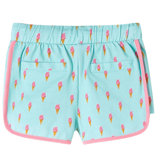 Vidaxl kindershorts met trekkoord 128 lichtmintkleurig